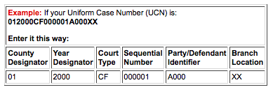 Uniform Case Number